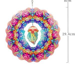 Garden Jellyfish Wind Spinner / Hanging Metal Wind Spinner /BRAND NEW